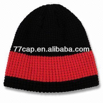 Competitive Price Custom Men's Free Knitting Pattern Hat Beanie