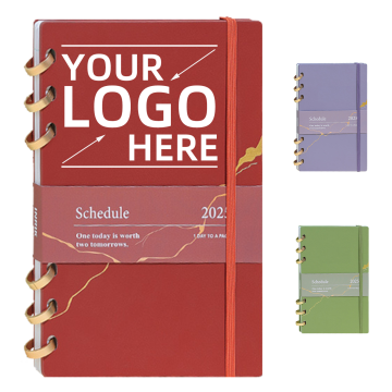 Custom Logo PU Leather B5 Spiral Notebook for Students and School Use