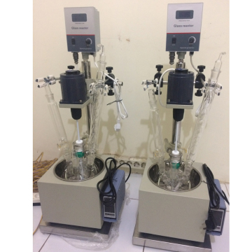 REACOR DE VIDRO DE VIDRO DE VIDRO DE DISTRIMEIRO DE LABO DE ÚNICA CAMADA F-1L F-5L 1L 5L REFLUX REFLUXO DE VIDRO REACOR