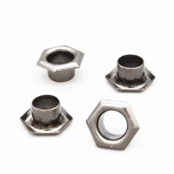 Brass Gun-Metal Hexagon Eyelets