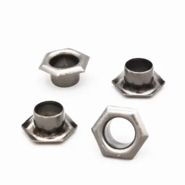 Brass Gun-Metal Hexagon Eyelets