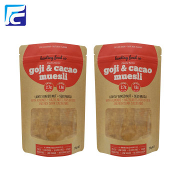 Bolsa de embalaje de papel Kraft Food Package