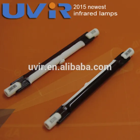 ruby plating reflector infrared heating halogen lamp 1500w