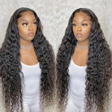 High Quality Pre Bleached Plucked 12A Wig Vendors 30 40 50 Inch Loose Wave Human Hair Straight Long Mink Lace Front Frontal Wigs