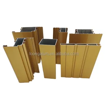 Factory Wholesale Anodized Golden Aluminum Window Frames