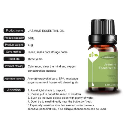 Sweetly Floral & Alluring Scent - 100% Natural Jasmine Essential Oil for Diffuser & Aromatherapy