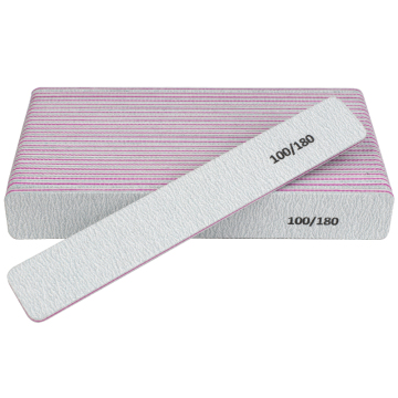 Benutzerdefinierte Fabrik doppelseitige 100/180 Grid -Zebra -Nagel -Datei