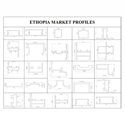 Ethiopia Market Aluminium Profile for Alco-5 system