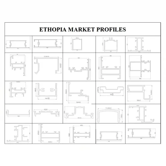 Ethiopia Market Aluminium Profile for Alco-5 system