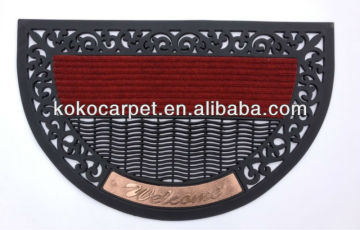 half around pvc door mat