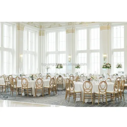 Long-Life Tiffany Chiavari Phoenix Golden Stainless Steel Chair for Weddings and Restaurants