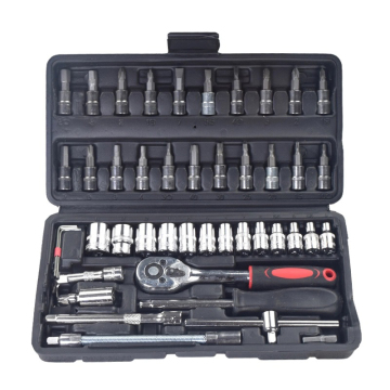 46pcs MANUALE MACCHINA Strumento di combinazione di riparazione automatica: kit di presa a impatto manuale