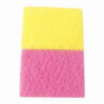 Cleaning Sponges, Made of Brush Onion Colorful Wool Cloth and Sponge