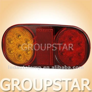 12V 100%waterproof LED Trailer Tail Lights with no.plate lamps