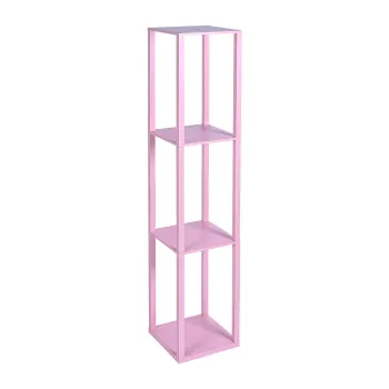 Pink Shelf Light Wooden Shelf