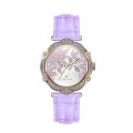 Leather Women Jewelry Watch With MOP Dial