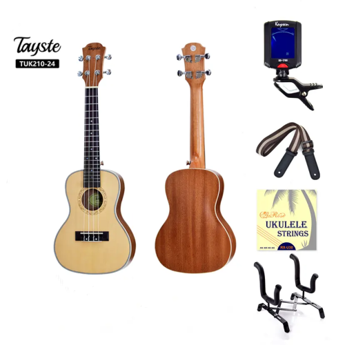 23 Inch Ukulele Spruce sapele soprano concert tenor ukulele Manufactory