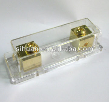 Car audio fuse holder Gold/Nickel Plated ANL Fuse holder