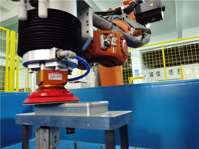 Phone shell grinding sanding abrasive force control system