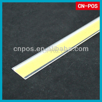 supermarket plastic shelf display rail for holding to show