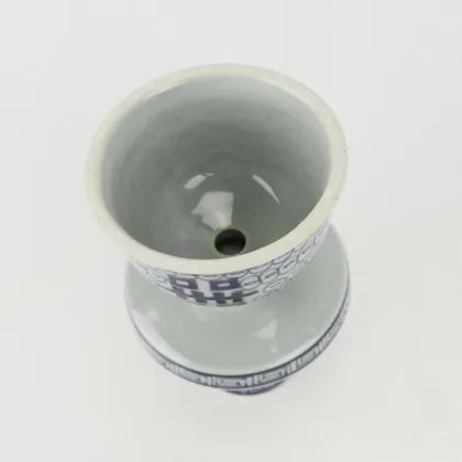 Ming Dynasty Blue and White Porcelain Candle Stand