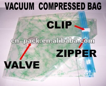OEM Supply Cube PA+PE Sealed Vacuum Storage Bag/painted vacuum storage bag