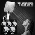 ABS Chrome Rainfall High Pressure Hand Shower
