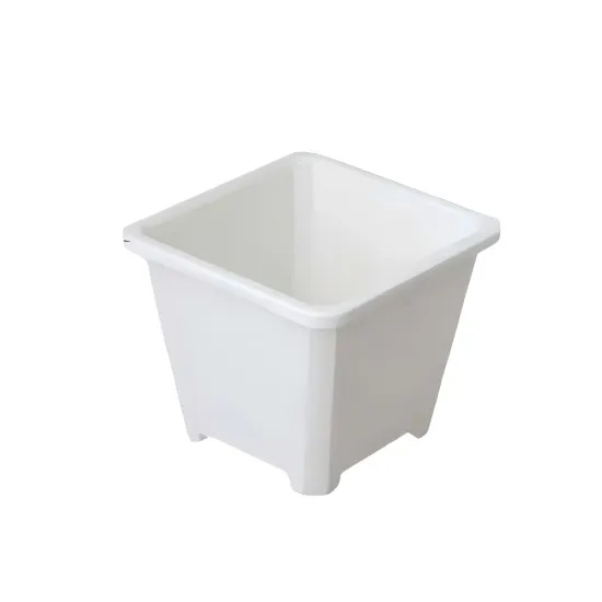 PP white plastic flower pot