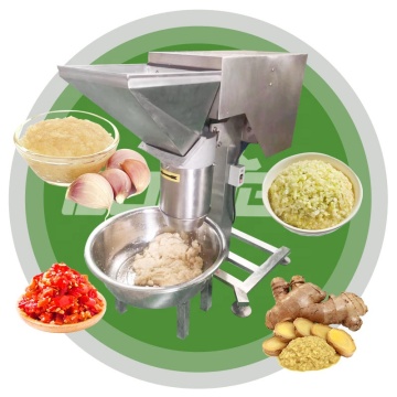 Automatische gember- en knoflookpasta molen voor verse groente- en fruitverwerking