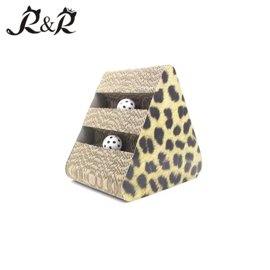 Hot Sale InterestingBall Play Cardboard Cat Scratcher Pet Toy for Cat Scratching CS-2009