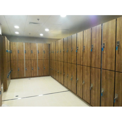 supermarket durable hpl storage 18 door lockers