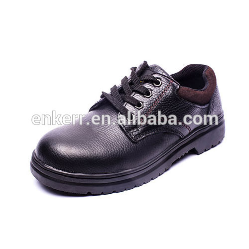 CE EN20345 Rubber outsole cow grain leather safety shoes