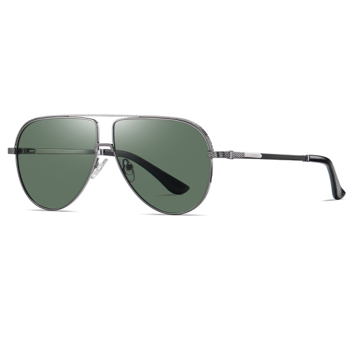 China New Style Double Bridge Metal Sunglasses Factory