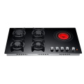 CE stainless steel 5 burner built-in gas Hob