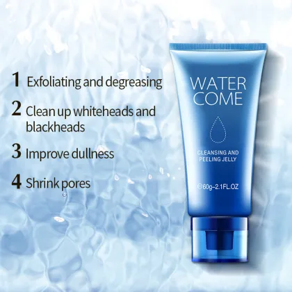 Free Sample Deep Cleaning Exfoliating Gel Facial Cleanser 100g Whitening Exfoliating Face Gel