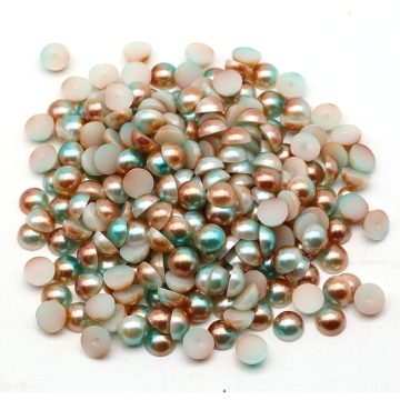 Stunning WHATSTONE Beads: Orange, Green, and Rainbow Colored 3mm-16mm Abs Half Round Pearls for Wedding Dress Adornments