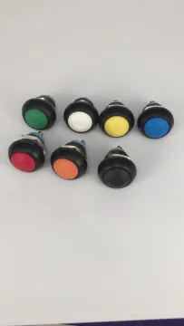 Plastic 12mm Domed 1no Green Push Button (ON)-OFF Momentary Push Button Switch
