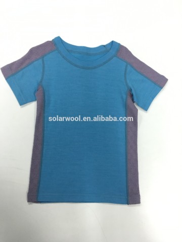 Kids Blue Summer Clothes Children Short Sleeve O-neck T-shirt