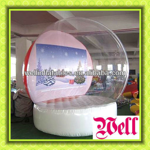 xmas inflatable snow globe/ snow globe for Christmas Day