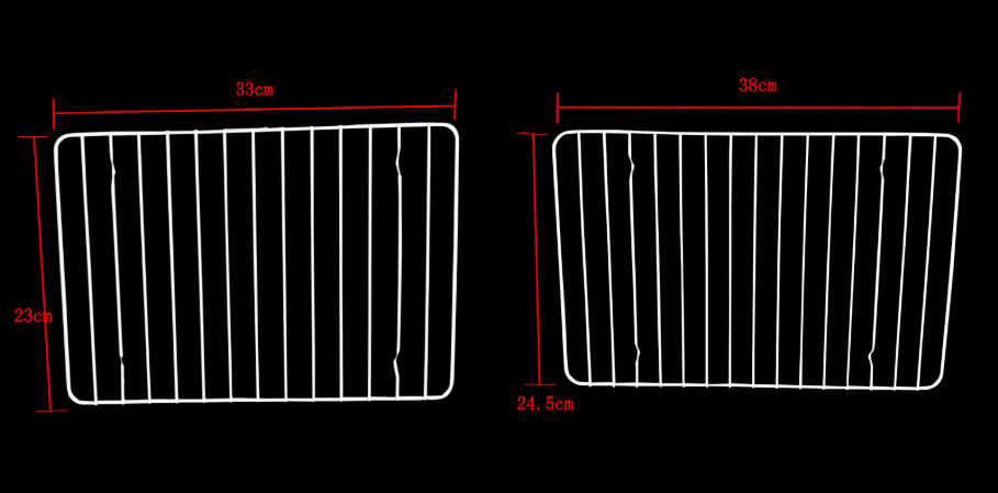 Aluminium Alloy Rectangular Shallow Baking Pan With Cooling Rack 17