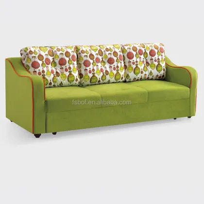 Designer Wrought Iron Sofa Bed for Living Room - Flat Pack LS8112