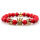 Natural Gemstone Imperial Crown Bead Bracelet King Queen Luxury Charm Couple Jewelry Xmas Gift for Women Men