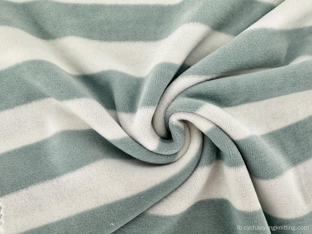 Héichqualitéit striped Velvetmaterial fir ze verkafen
