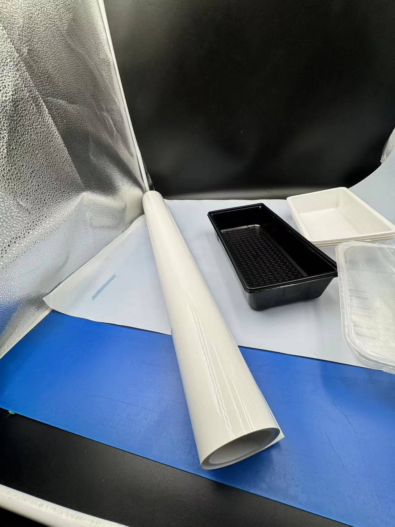 PVC film white packaging