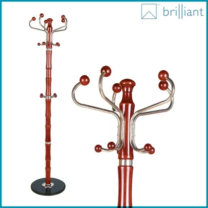 Y-1079 Eucalyptus rose gold coat hanger, stand wooden coat hanger