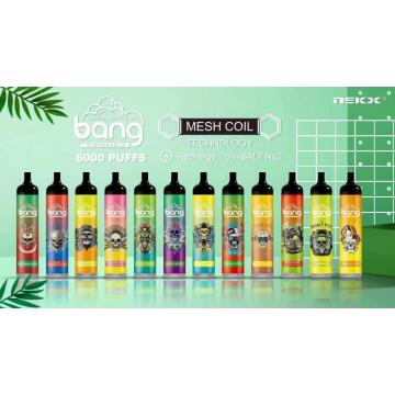 Disposable Vape Bang 6000puffs Original New Product Popular