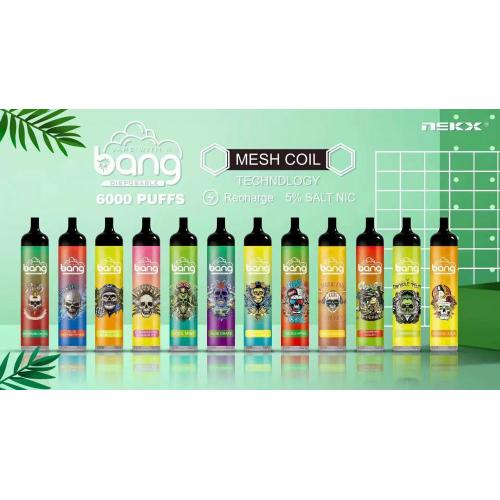 Einweg Vape Bang 6000 Puffs Original Neues Produkt beliebt