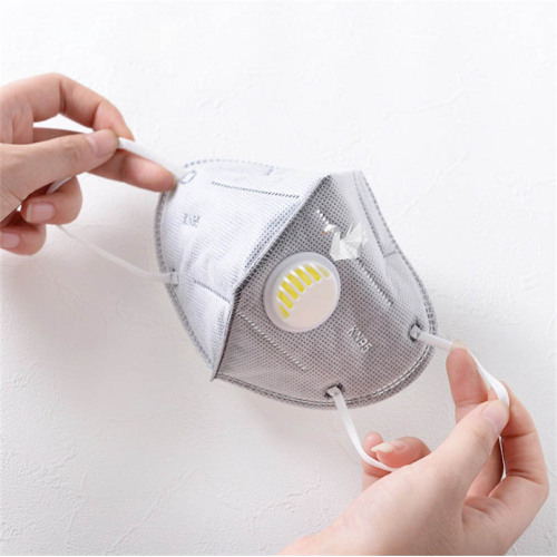 KN95 Folded Facial Mask with Respirator Valve