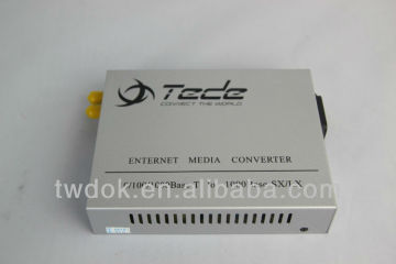 telecommunication optical fibre cable equipment to rj45 media converter