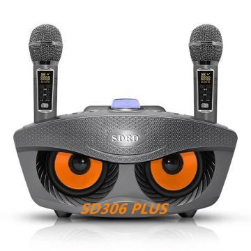 SD 306PLUS 20W Tragbarer Karaoke-Wireless-Lautsprecher mit variabler Sprachmikrofon mit hoher Leistung